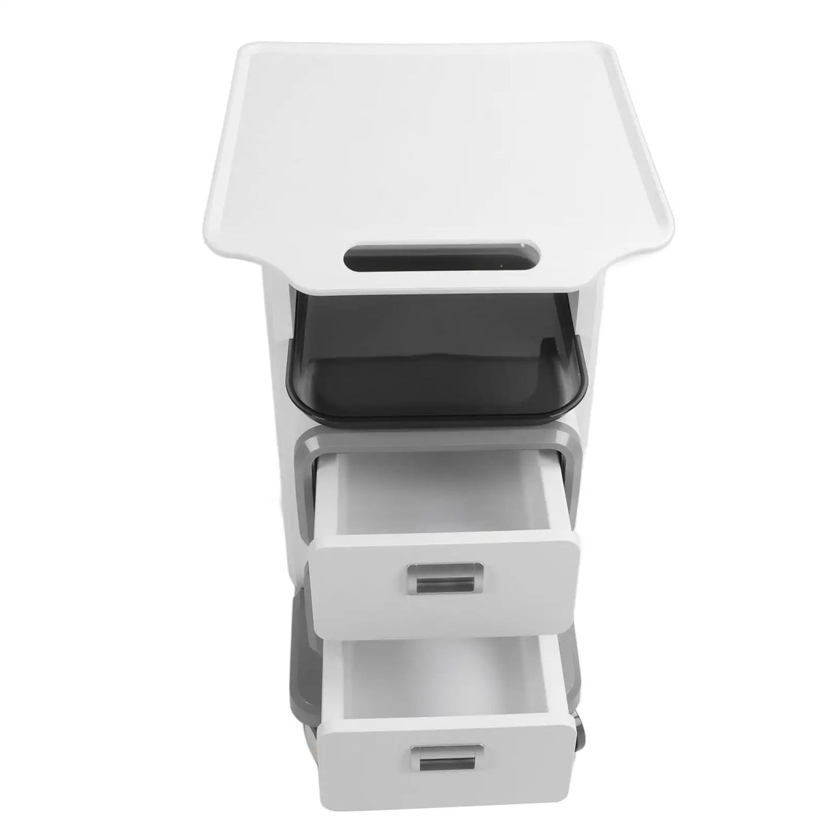 Mobile Medical Trolley Cart Enlarged Tabletop Double Drawer Multifunctional Medical Cart for Beauty Salon Clinic - Lootquake