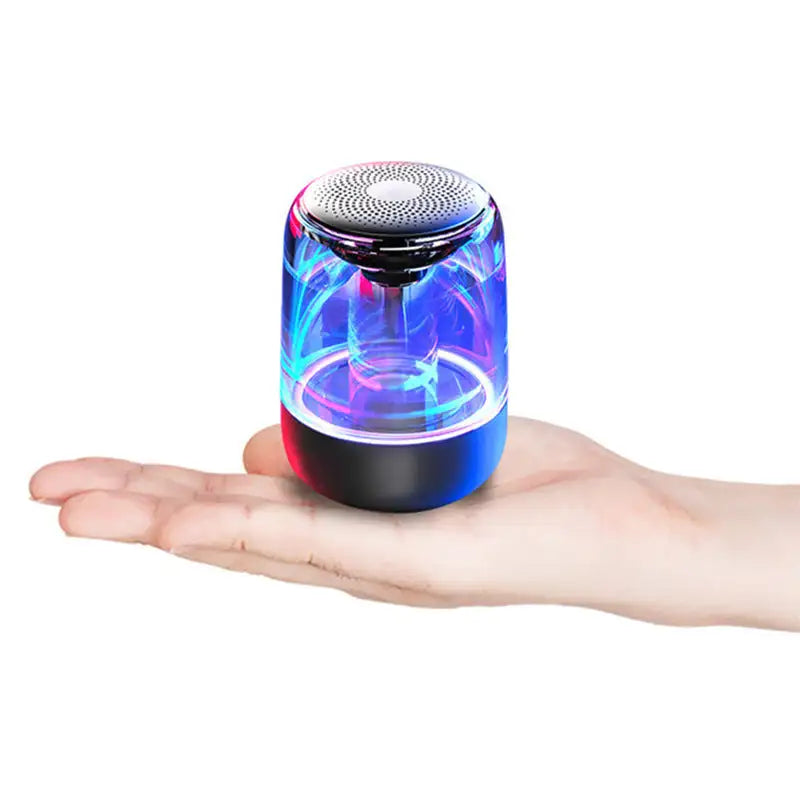 Portable Speakers Bluetooth Column Wireless Bluetooth Speaker Powerful Bass Radio with Variable Color LED Light - Lootquake