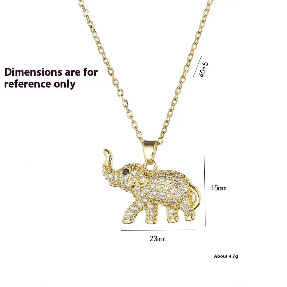 European And American Personalized Fashion Zircon Animal Necklace - Lootquake