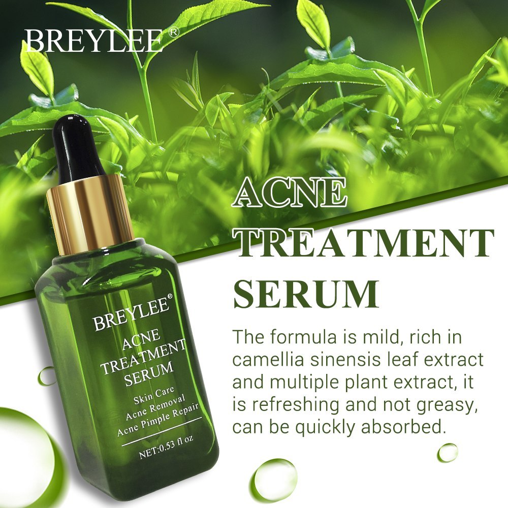 BREYLEE Acne Treatment Serum Face Facial Anti Acne Scar Removal Cream Skin Care Whitening Repair Pimple Remover For Acne - Lootquake