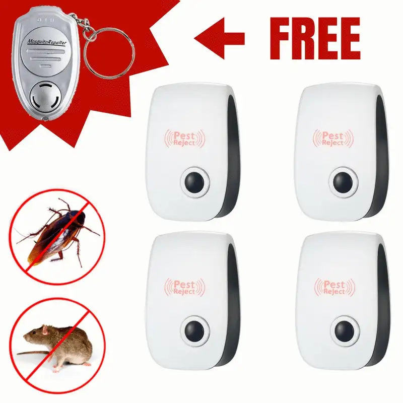 Electronic Ultrasonic Healthy Rechargeble Anti Mosquito Insect Pest Reject Mouse Repellent Repeller Practical Home EUUS Plug - Lootquake