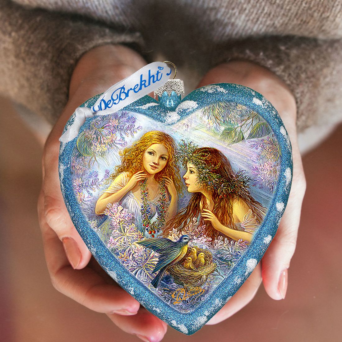 Adorno de cristal "Amistad de jardín", edición limitada, de Strelkina, G. DeBrekht - Decoración navideña - 738-091-ST