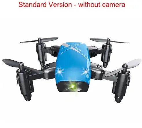 Micro Foldable RC Drone 3D Bearing Steering Wheel Remote Control Quadcopter Toys With Camera WiFi APP Control Helicopter Dron Kids Gift - Lootquake