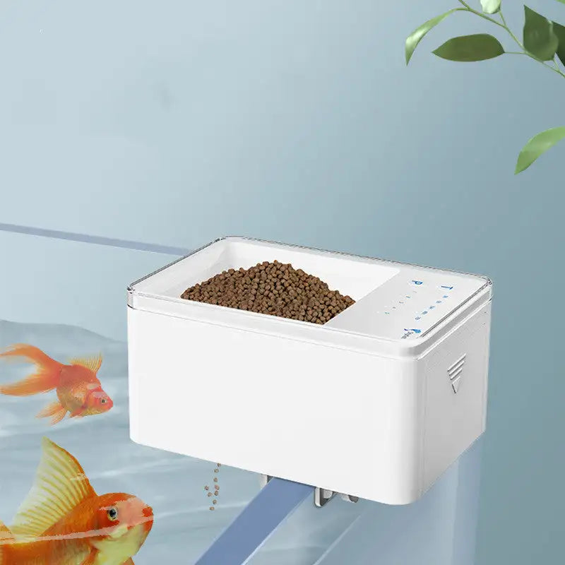 Pet Feeding Fish Food Dispenser Digital Automatic Fish Feeder LED Aquarium Digital Fish Tank - Lootquake