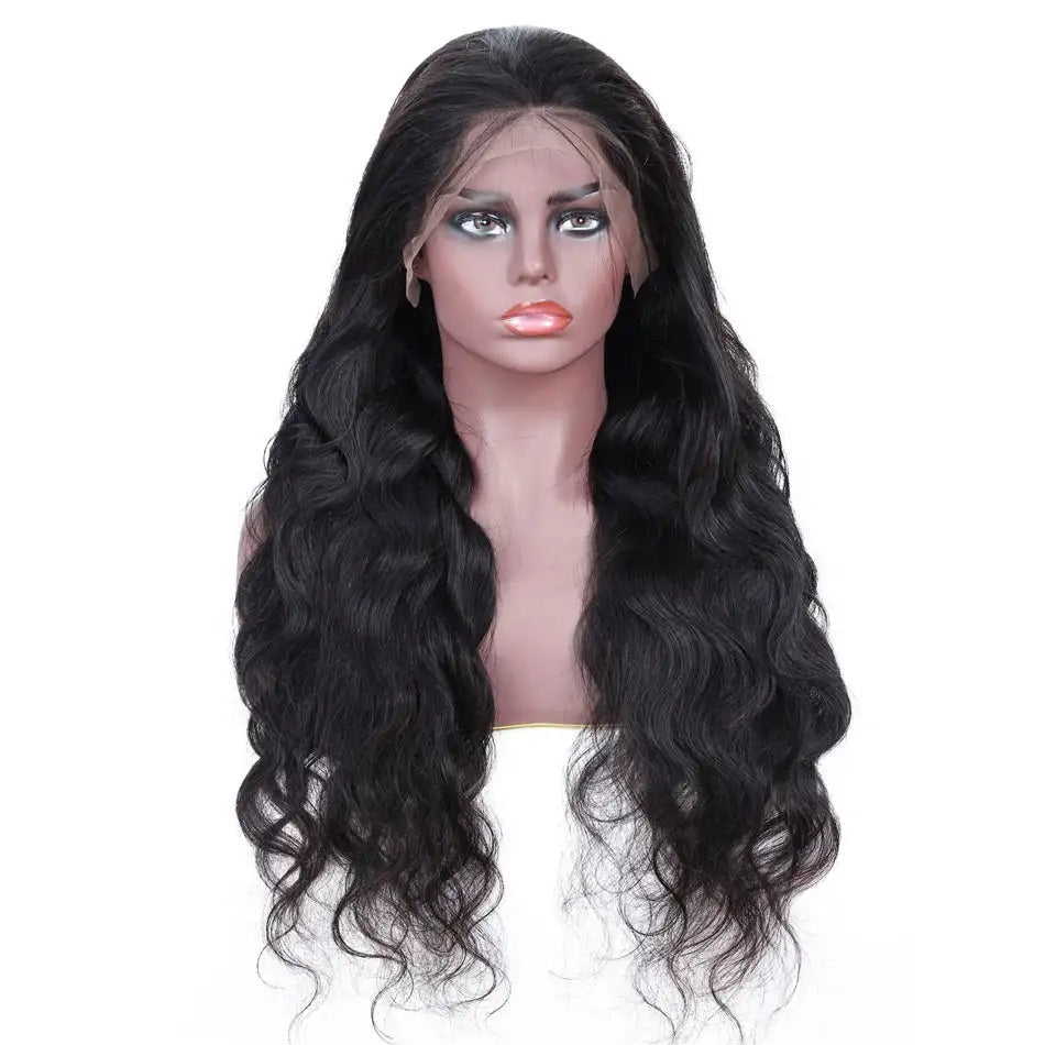 Human Hair Wigs Front Lace 13x4 body Wave Female Hair Wig - Lootquake