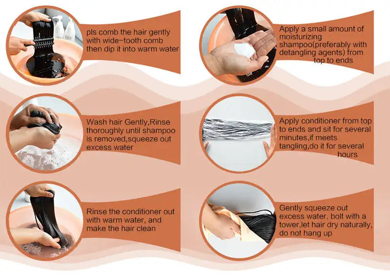 Kinky Straight Human Hair With A Ponytail In The Hair - Lootquake