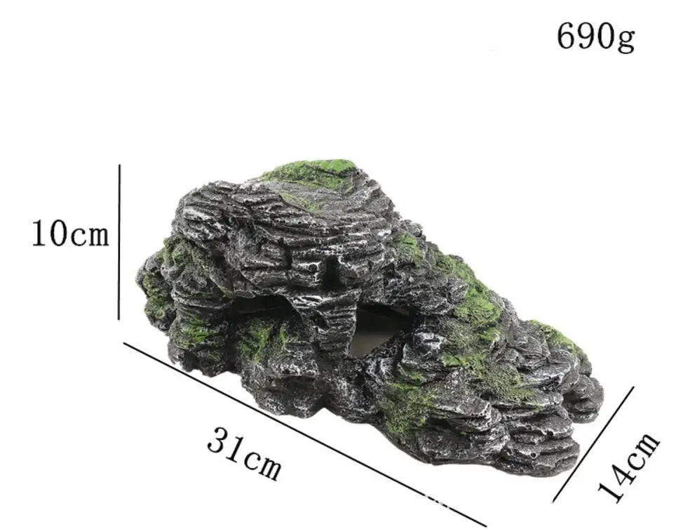 Fish Tank Aquarium Landscaping Decoration Rockery Tortoise Terrace - Lootquake