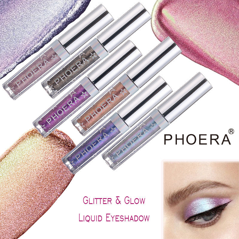 PHOERA Magnificent Metals Glitter and Glow Liquid Eyeshadow 12 Colors - Lootquake