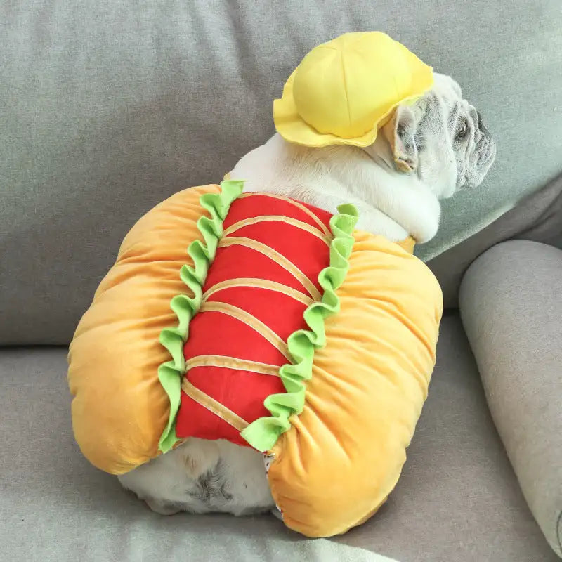 Dog hot dog clothes transformation outfit - Lootquake