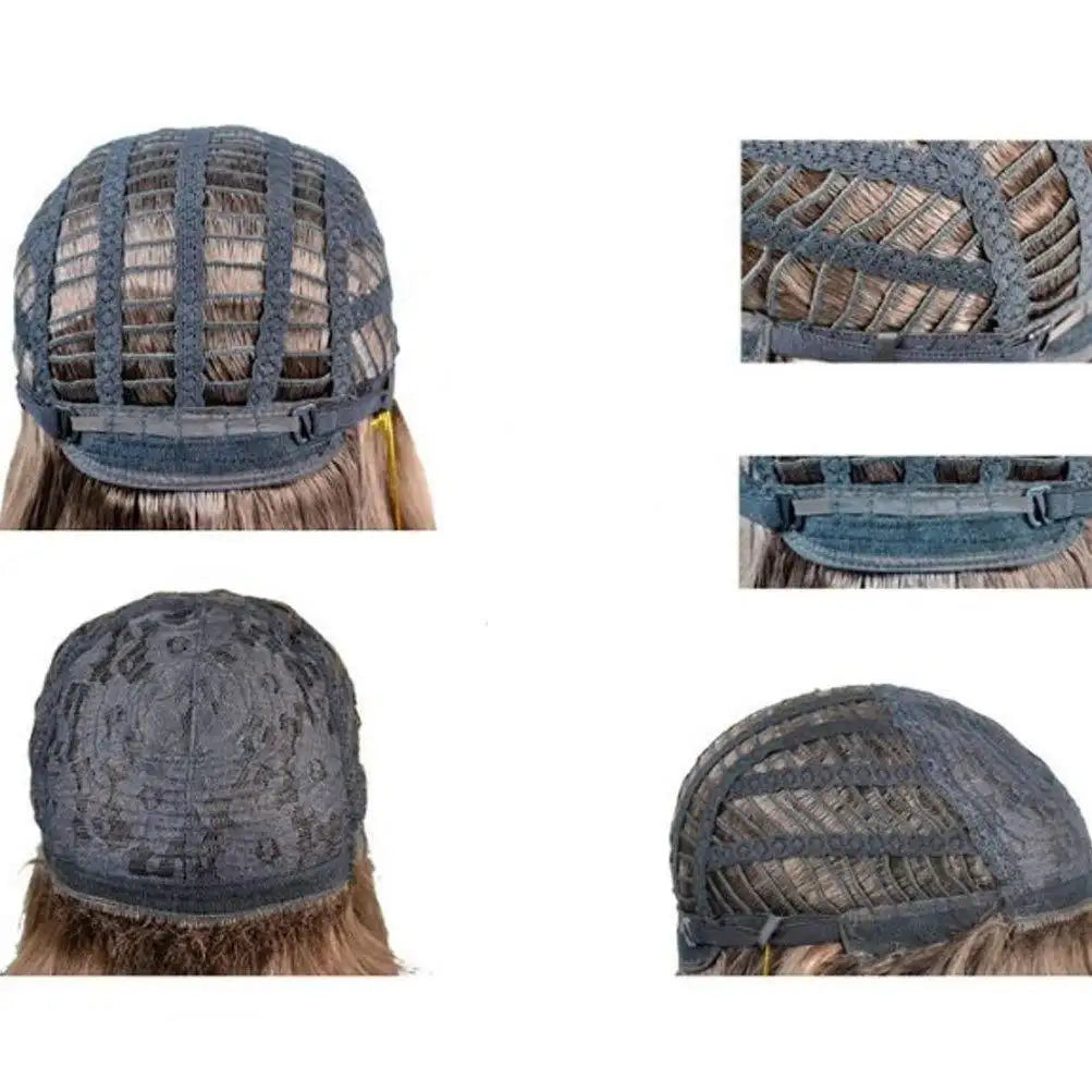 Half Length Curly Hair Wig Female Small Curly Chemical Fiber Headgear - Lootquake