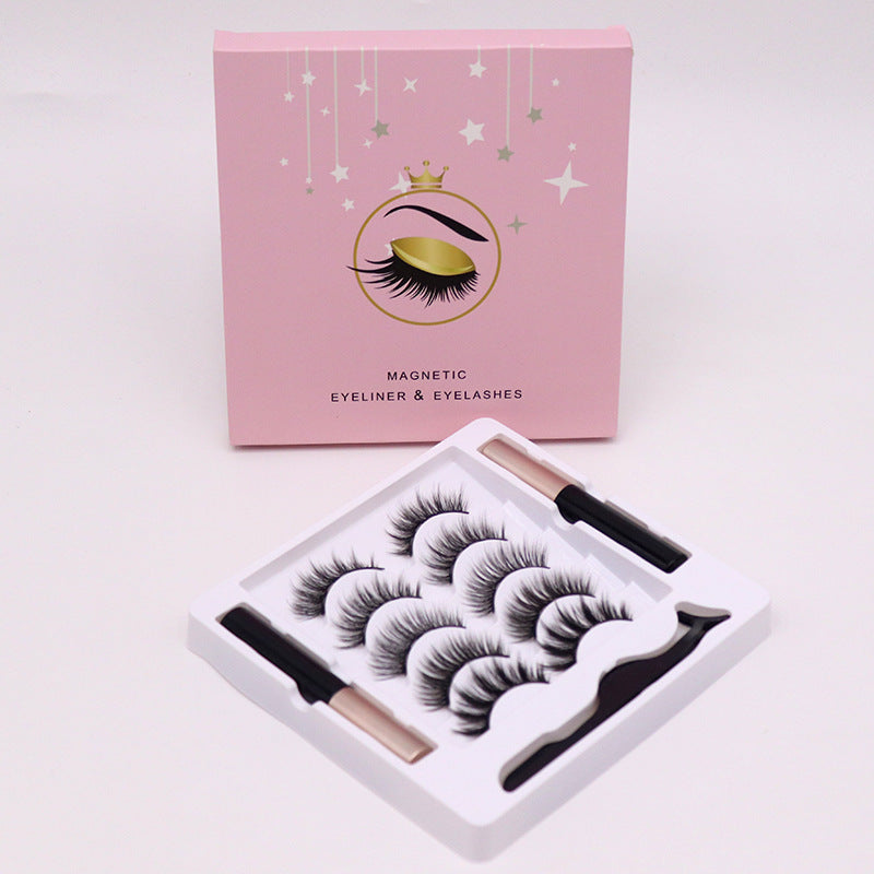 Magnetic Eyelashes & Eyeliner Set: Waterproof & Reusable