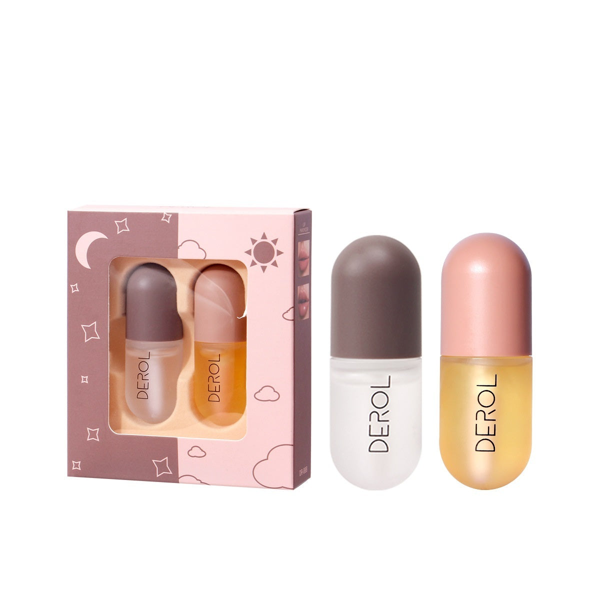 Day Night Instant Volume Lip Plumper Oil Clear Lasting Nourishing Repairing Reduce Lip Fine Line Care Lip Beauty Cosmetic - Lootquake