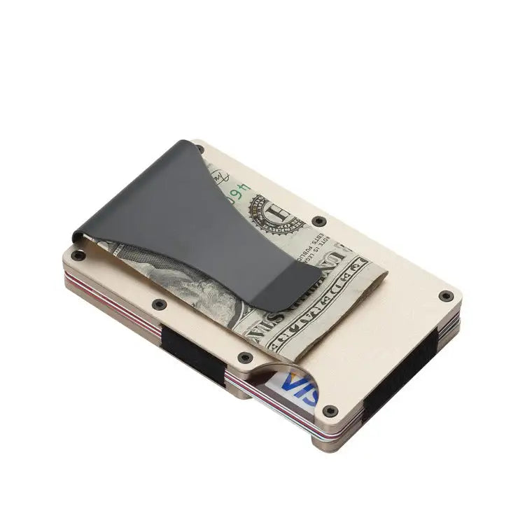 Durable Carbon Fiber Wallet for Men and Women, Aluminum Alloy Card Holder & Money Clip - Lootquake