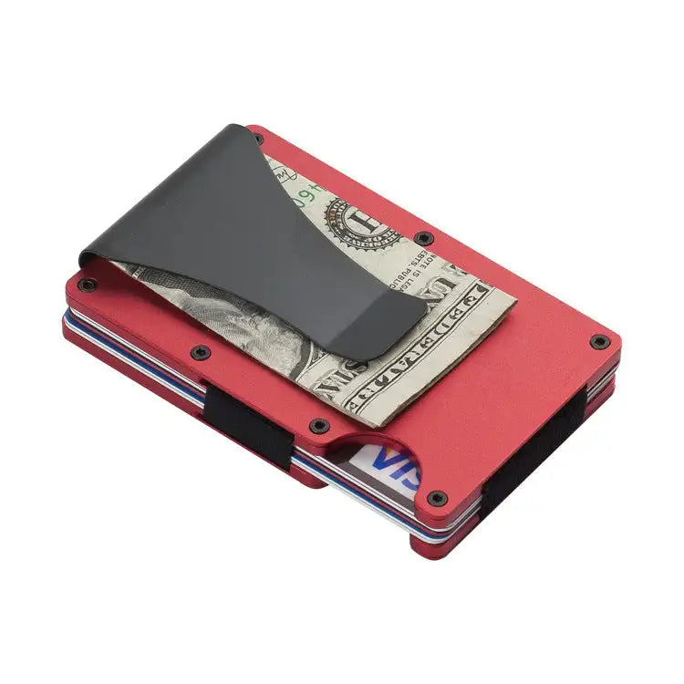 Durable Carbon Fiber Wallet for Men and Women, Aluminum Alloy Card Holder & Money Clip - Lootquake