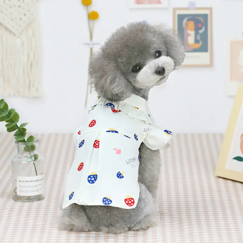 Pet Clothes Puppy Clothes Thin Pet Clothes Teddy Dog Cat Clothes Spring - Lootquake