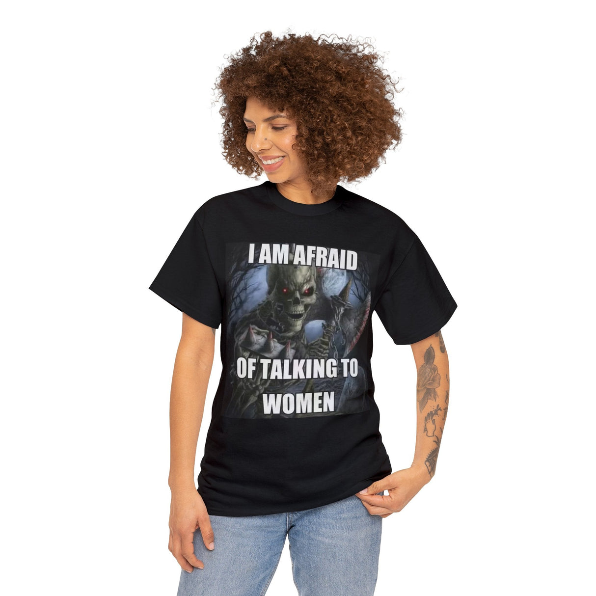 Tengo miedo de hablar con mujeres camiseta