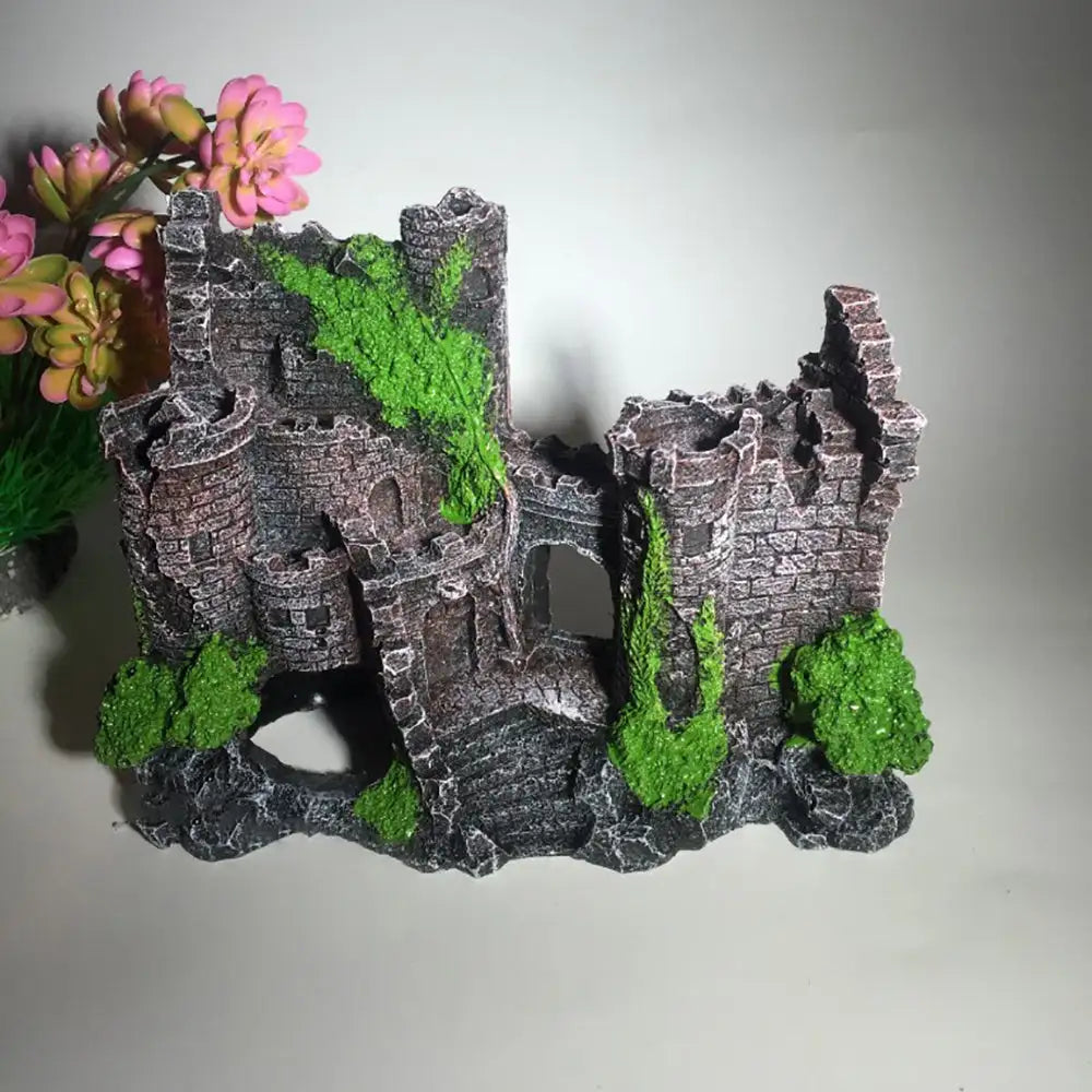 Fish tank resin castle decoration - Lootquake