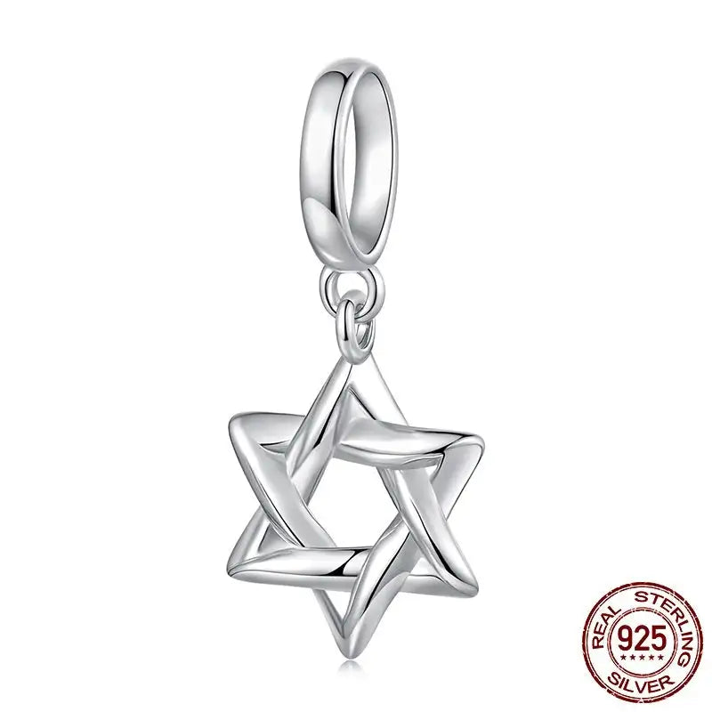 Six-pointed Star Pendant Diy Bracelet String Beads Scattered Beads - Lootquake