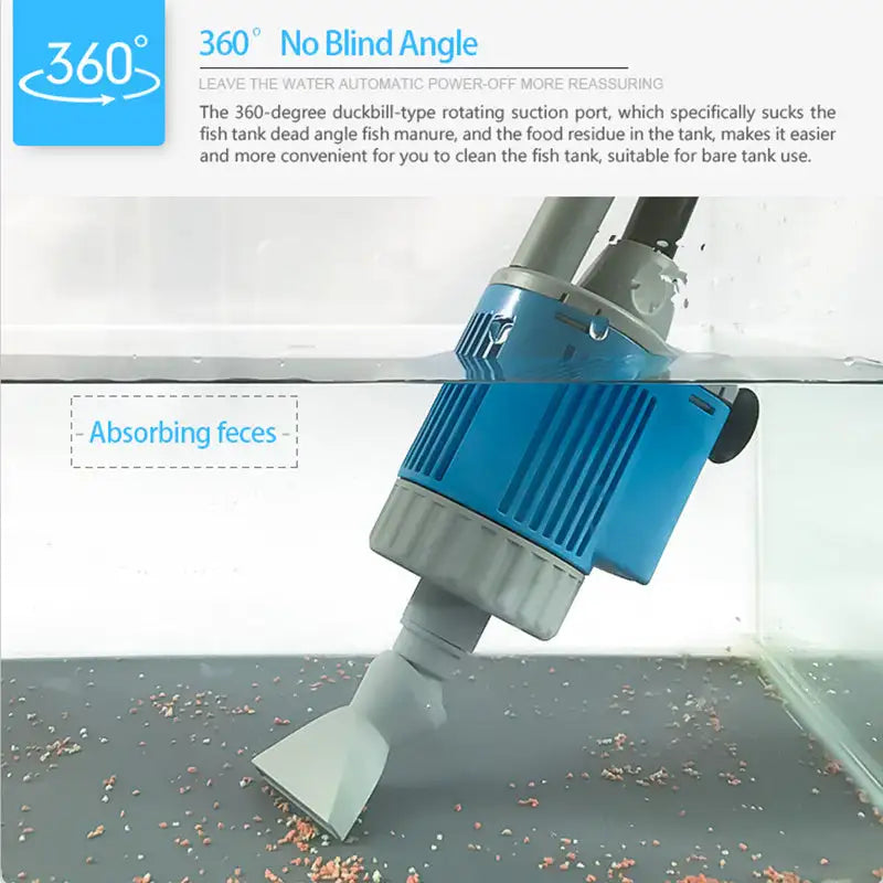 Fish Tank Gravel Cleaner - Aquarium Sand Electric Vacuum - Lootquake