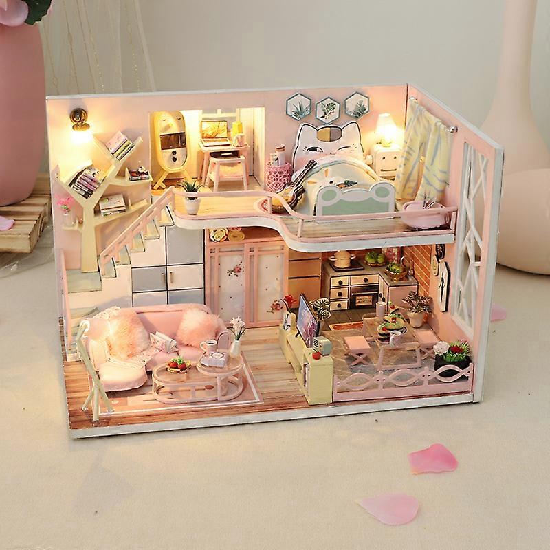 Miniature Wizardi Roombox Kit - Cute House Dollhouse Kit