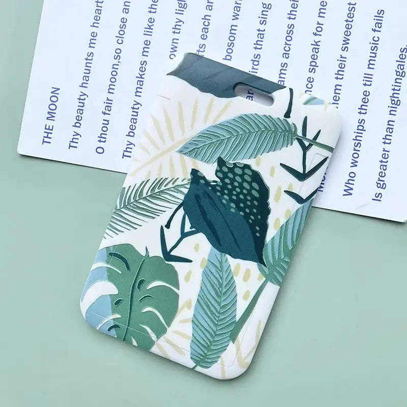Green Plant Series Simple Fashion Lanyard Card Cover - Lootquake