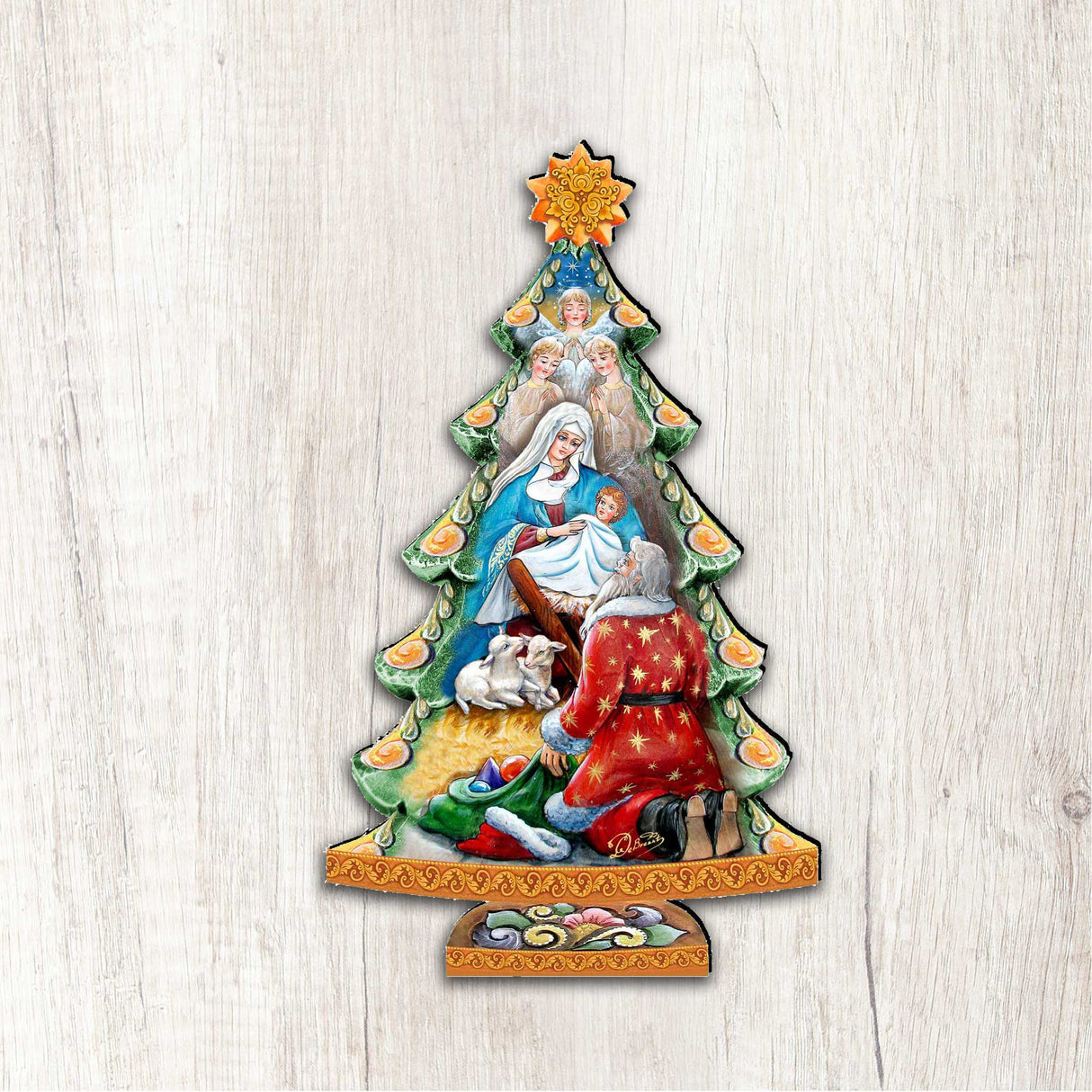 Árbol de la Adoración para la Natividad, decoración para la puerta de la Natividad de G. Debrekht - Decoración navideña de la Natividad - 8128833H