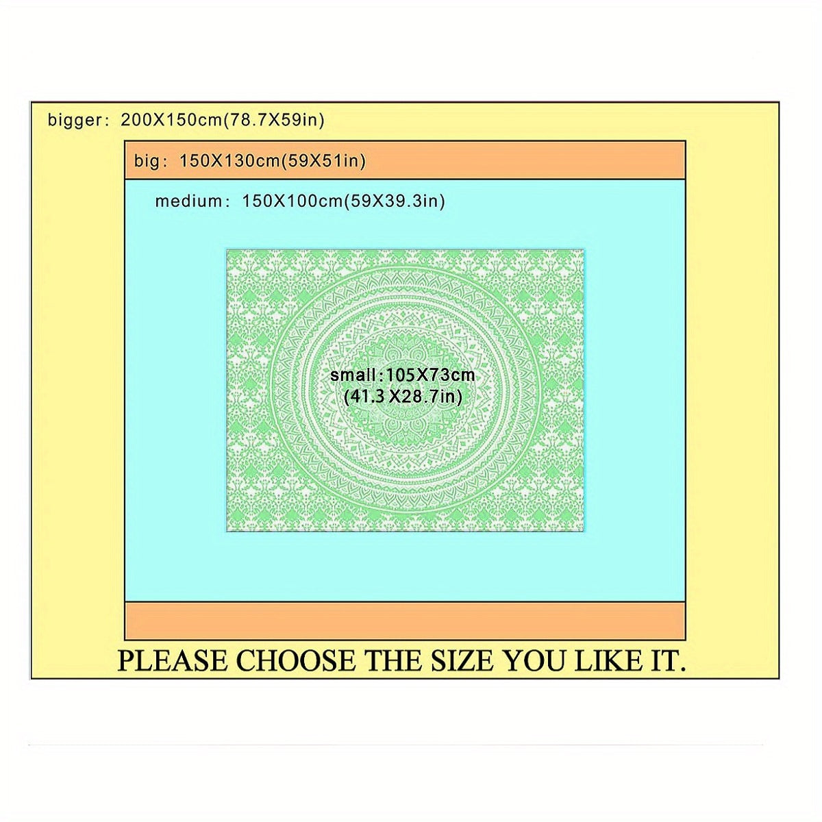 1pc, Tapestry Moon and Star Psychic Readings Black Mandala Halloween Decoration Wall Hanging Hand Bohemian Wall Blanket Bedroom Living Room Home Decors (Psychic Reading)