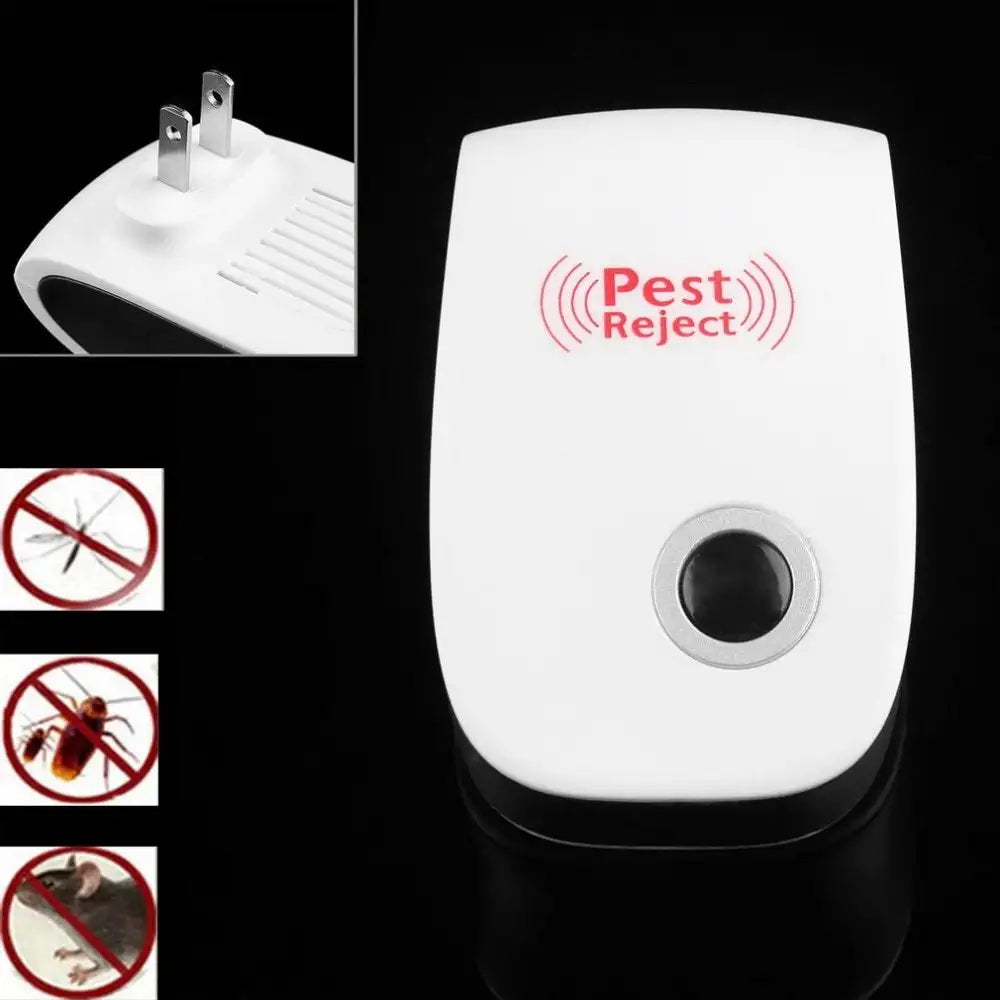 Electronic Ultrasonic Healthy Rechargeble Anti Mosquito Insect Pest Reject Mouse Repellent Repeller Practical Home EUUS Plug - Lootquake
