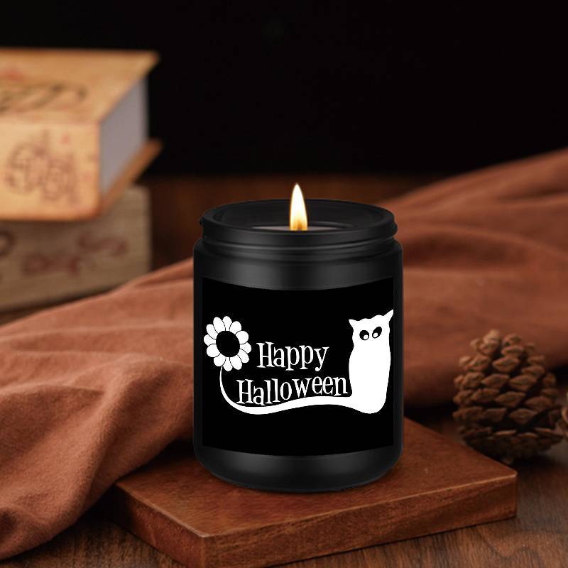 1Pc Halloween Scented Candle 5. 3Oz Soybean Wax Spooky Gift Idea For Women Men Mom Dad Grandma Friend Coworker Nurse Teacher Mentor Dentist Worker Pastor Boss Manager Autumn Harvest Festival Thanksgiving Unique Funny Special