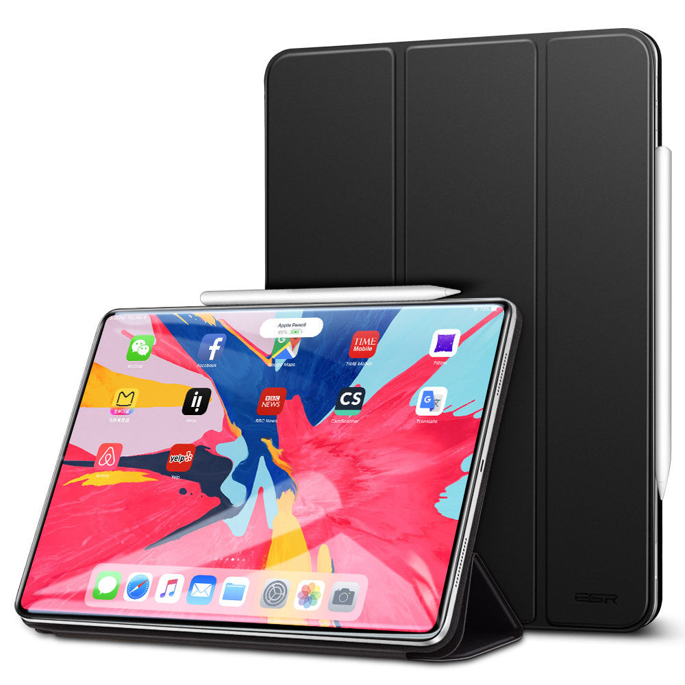 Magnetic Smart Case for iPad Pro 11 - Trifold Stand, Rubberized Cover