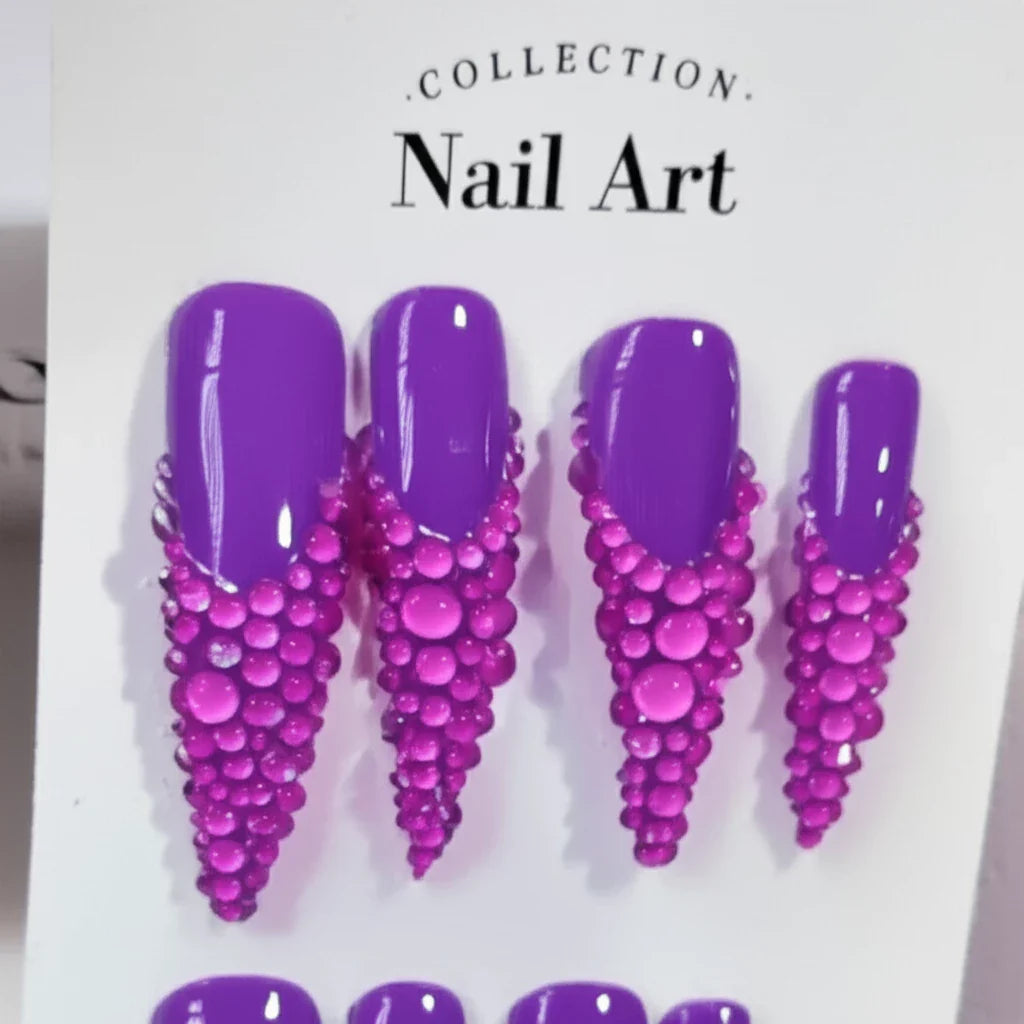 10PCS Handmade Luxurious Bling Press-On Nails