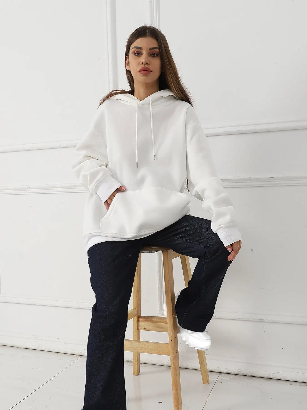 Women's Fashionable Casual Printed Long Sleeved Sweatshirt - Lootquake