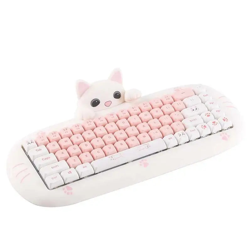 Wireless Bluetooth E-sports Games Cute Mini Office Mechanical Keyboard - Lootquake