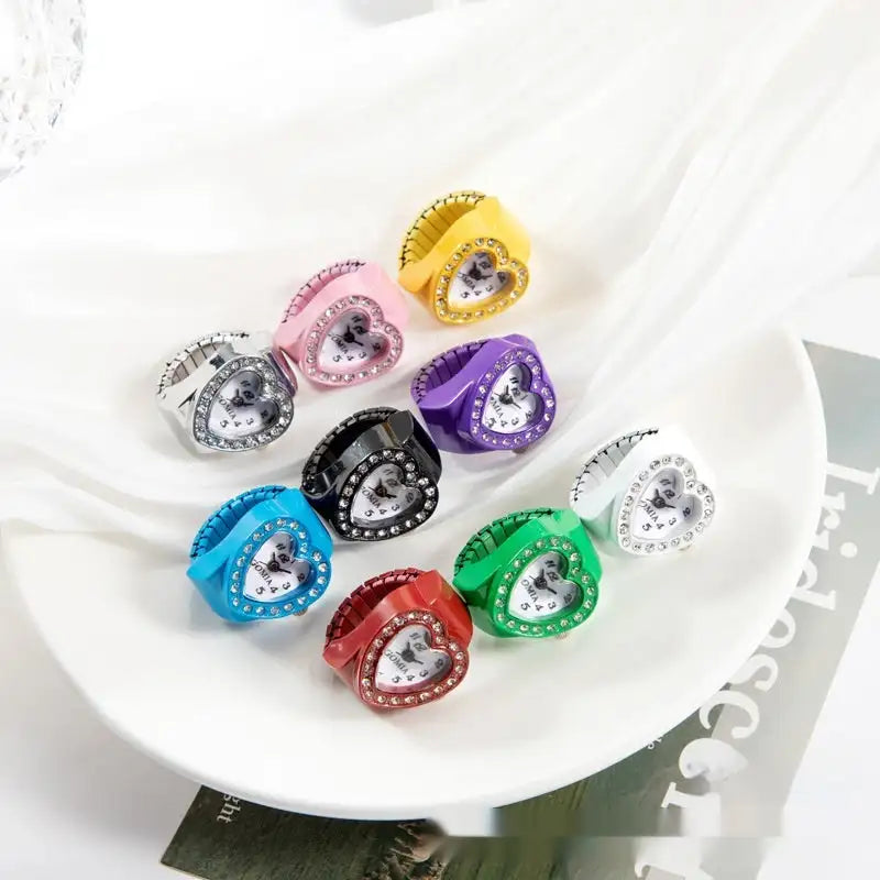 Women's Heart-shaped Ring Watch - Lootquake