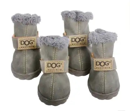 Dog Thick Snow Boots Keep Warm Teddy Autumn And Winter VIP Shoes - Lootquake