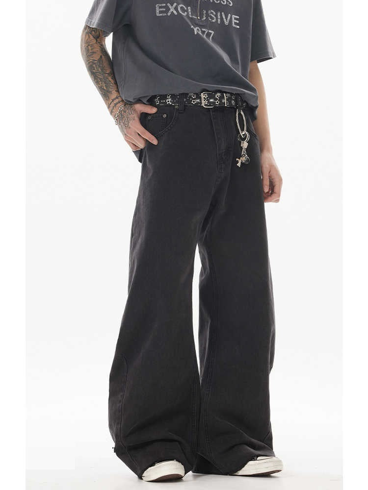 High-grade American Washed Jeans Men's All-match - Lootquake