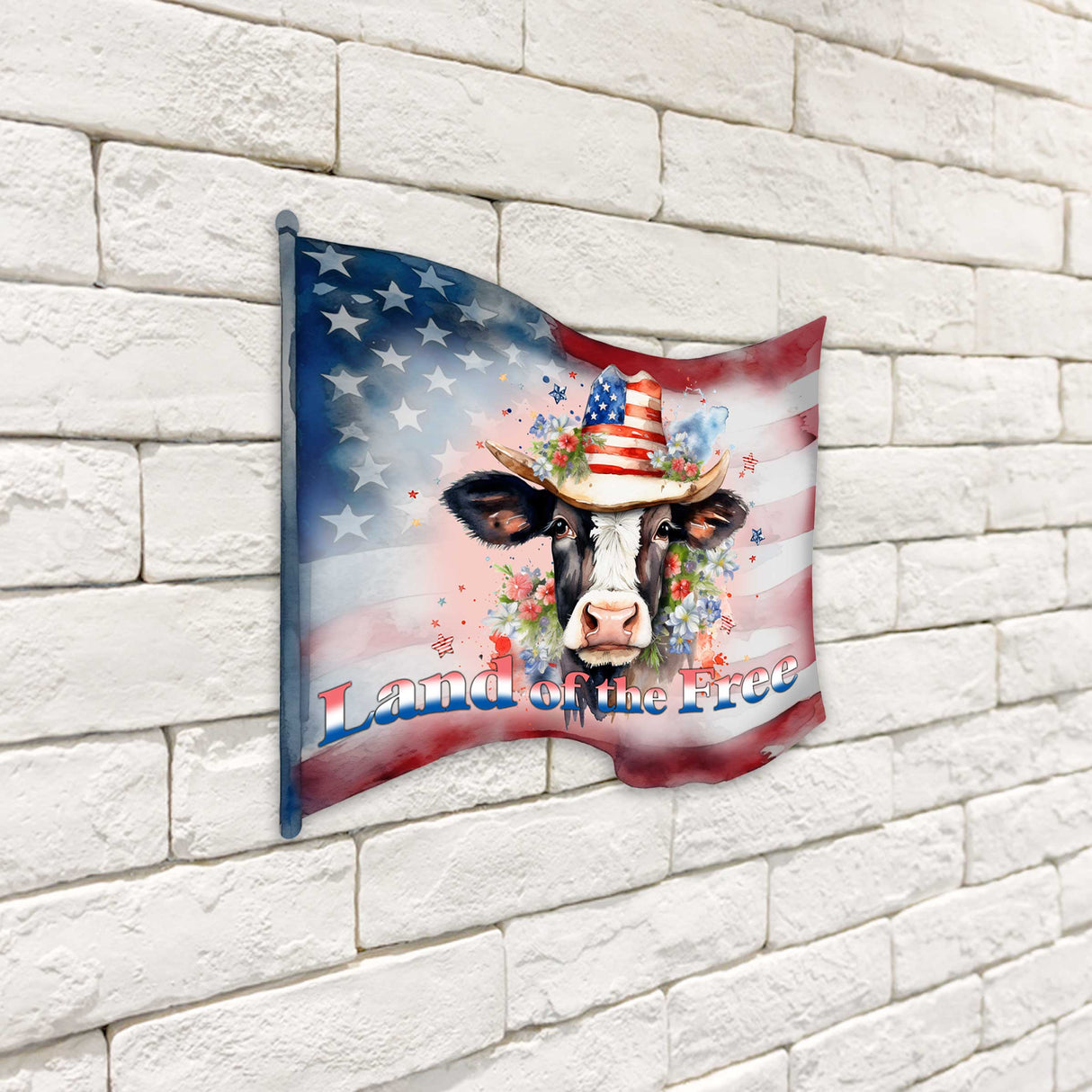 Letrero de bienvenida para puerta de entrada Bandera de la tierra de la libertad Unidos permanecemos Porche delantero Corona patriótica Pancarta de entrada principal Letrero de bienvenida rojo y blanco - Decoración de porche delantero de madera - 933110H