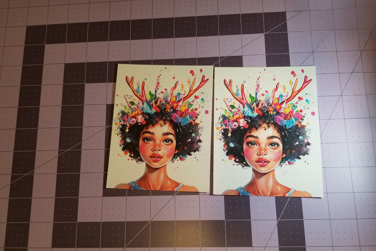 "Miss You Dearly" | Vibrant Afro-Fantasy Postcard