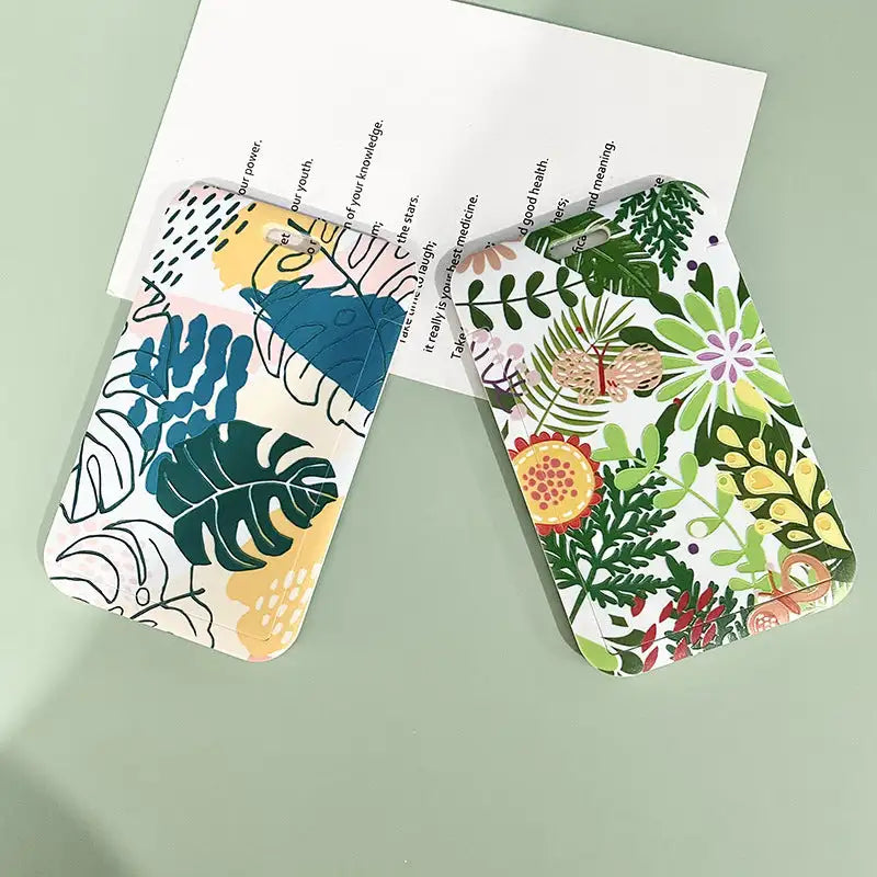 Green Plant Series Simple Fashion Lanyard Card Cover - Lootquake