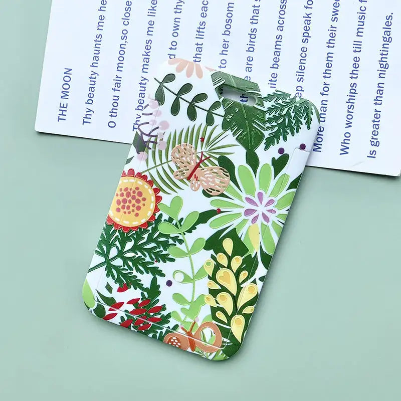 Green Plant Series Simple Fashion Lanyard Card Cover - Lootquake