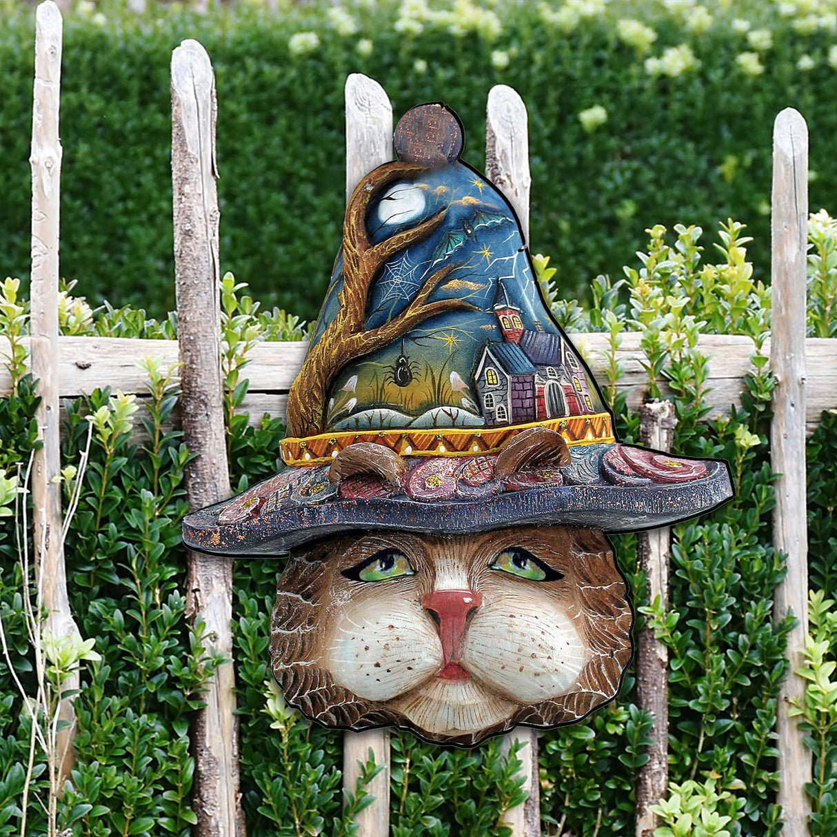 Decoración de puerta de Halloween con diseño de gato de G. DeBrekht - Decoración de Halloween para Acción de Gracias - 8161039H