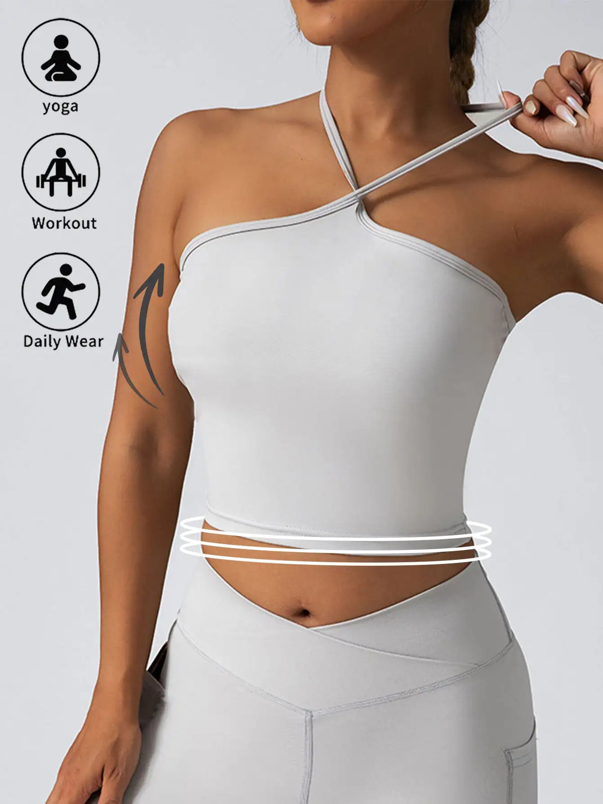 Crop Top With Built In Pads Sports Bras For Women - Lootquake