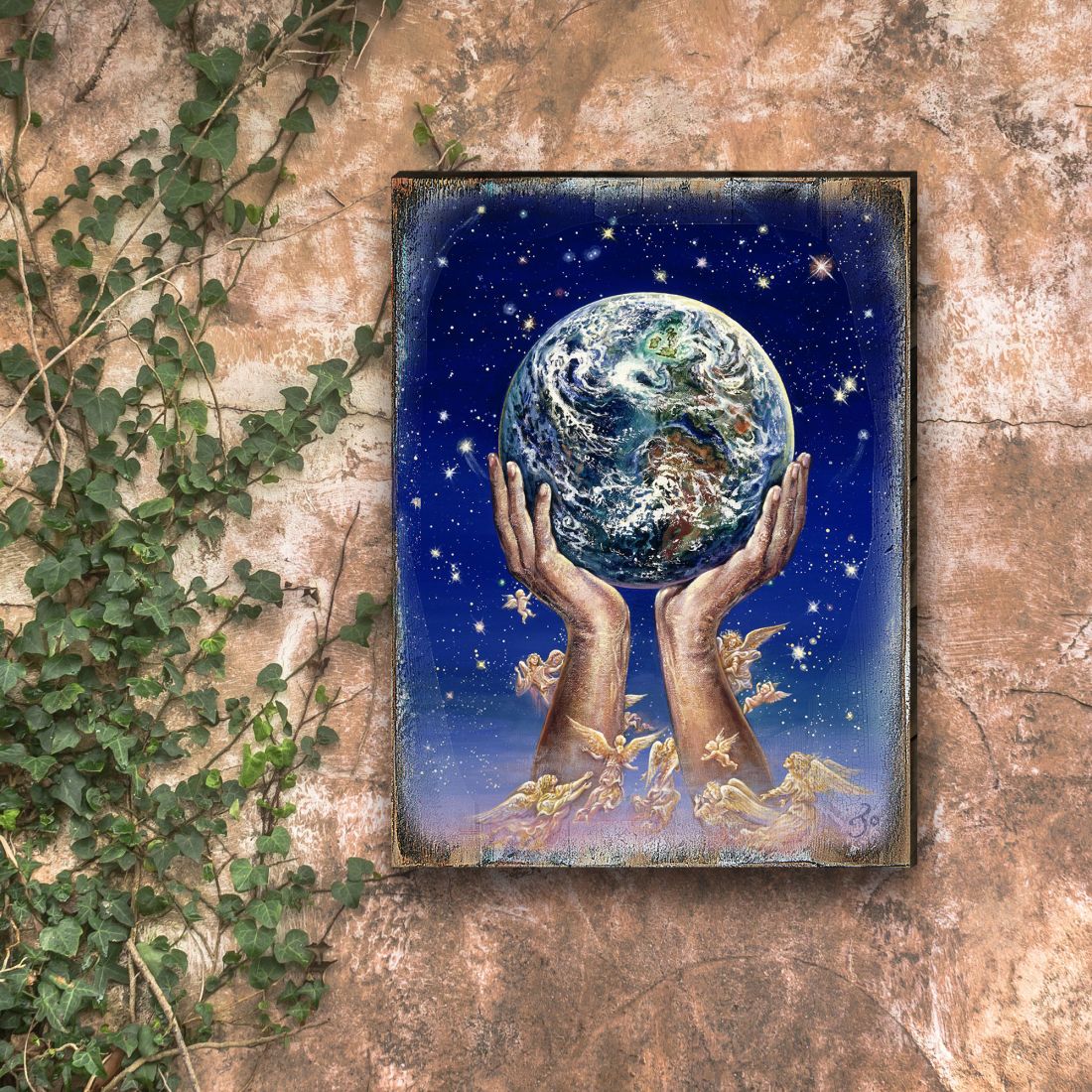 Weep of the World Fantasy Wooden Wall Art by Josephine Wall - Fantasy Decor - 852131-JW