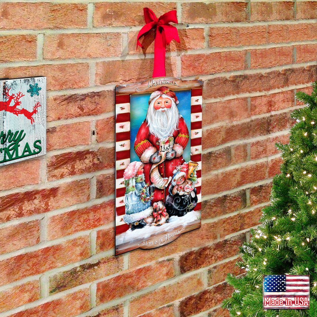Christmas Wish Holiday Door Decor by Jamie Mills-Price - Christmas Decor - 8457516H