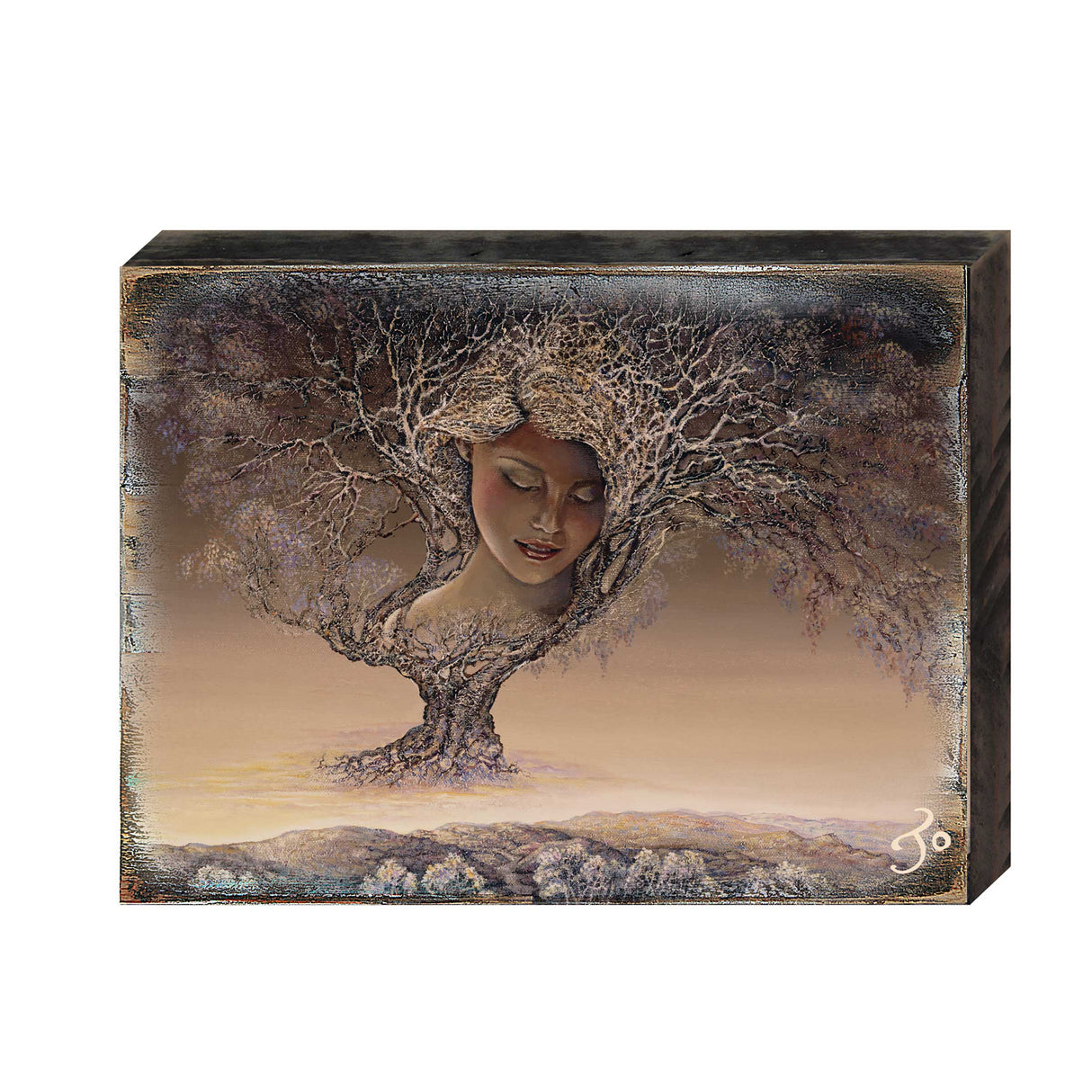 Mother Nature Fantasy Wooden Wall Art by Josephine Wall - Fantasy Decor - 852120-JW
