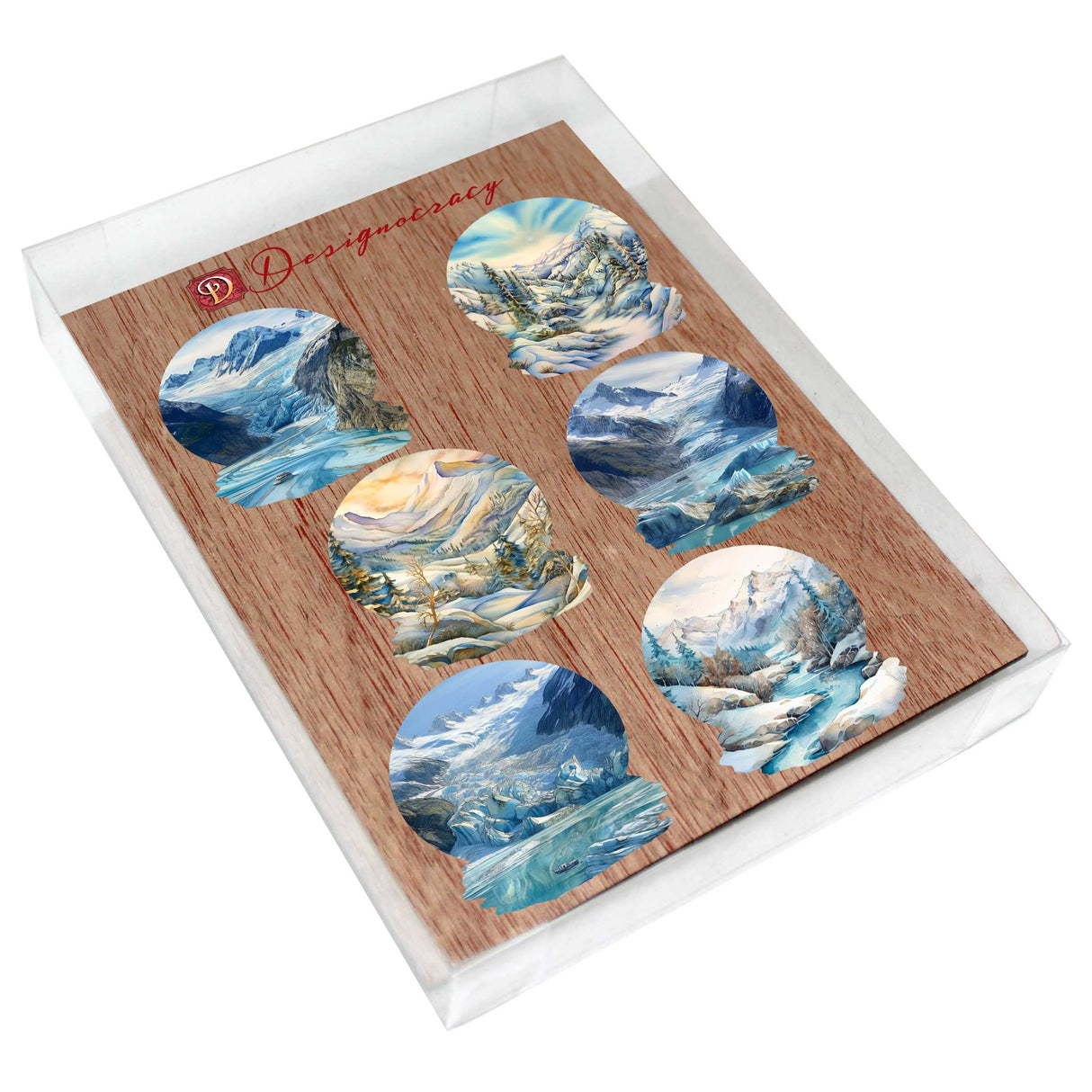 Northern Wonders Decorative Wooden Magnets Set of 6 by Nature Wonders - Wildlife Decor - 8090119G-S6