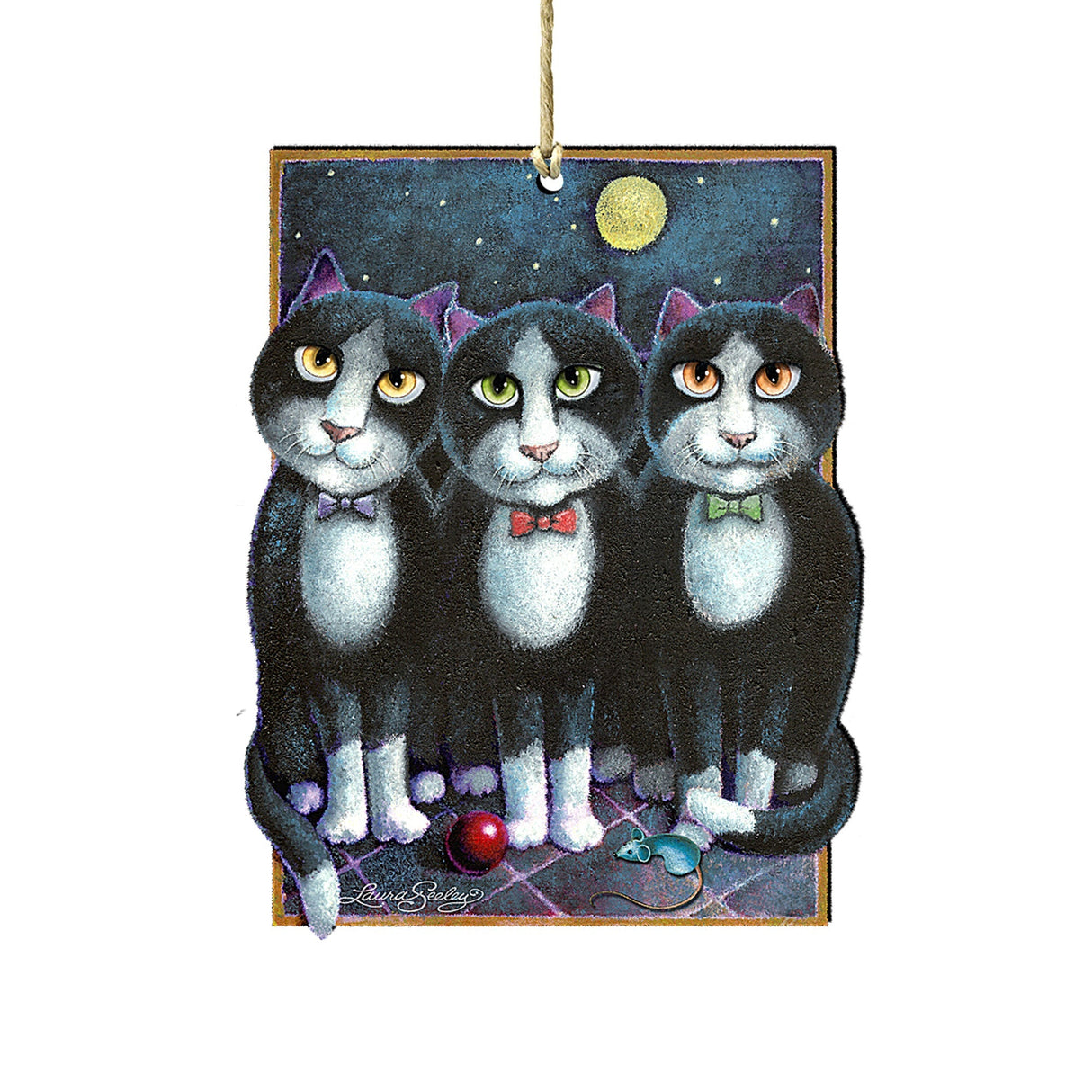 Boys Night Out Holiday Door Decor by Laura Seeley - Pets Dog and Cats Decor - 8512052H