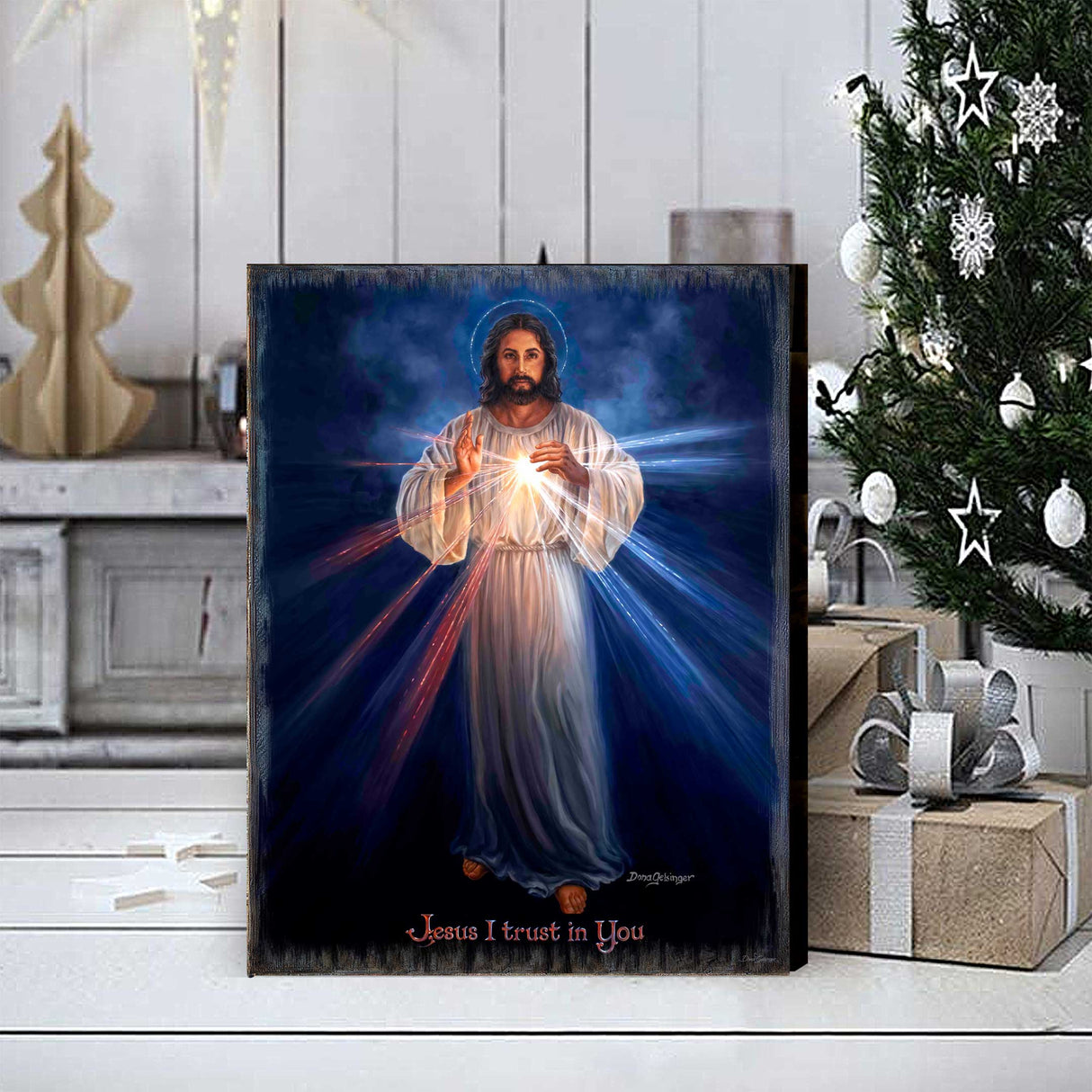 Divine Mercy Wall Art by D. Gelsinger - Nativity Holiday Decor - 95688B-DG