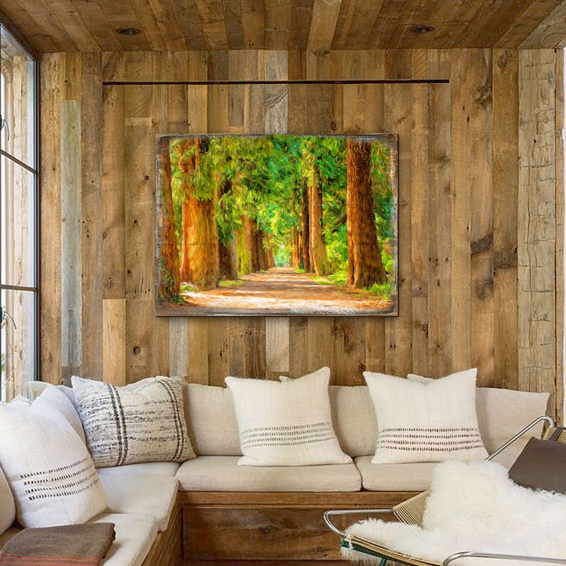 Laverriere Forest Art Wooden Wall Art by Nature Wonders - Nature Wildlife Decor - 95244B
