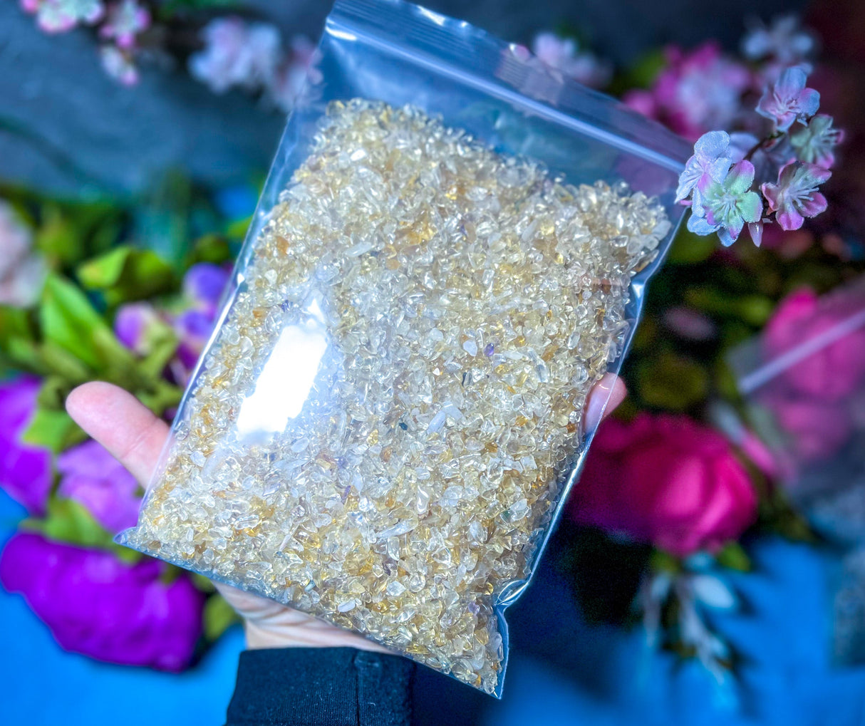 Bulk Crystal Chips, 1 Lb, Rose Quartz, Amethyst, Smoky Quartz, Carnelian, Labradorite, Citrine, Rainbow Moonstone, Black Tourmaline Chips